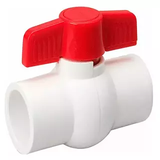 Llave Paso Pvc 1/2" Liso Uyu