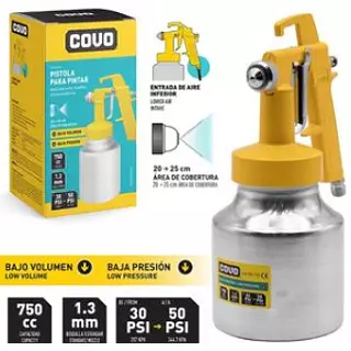 Pistola Con Spray Para Pintar 400cc Pza
