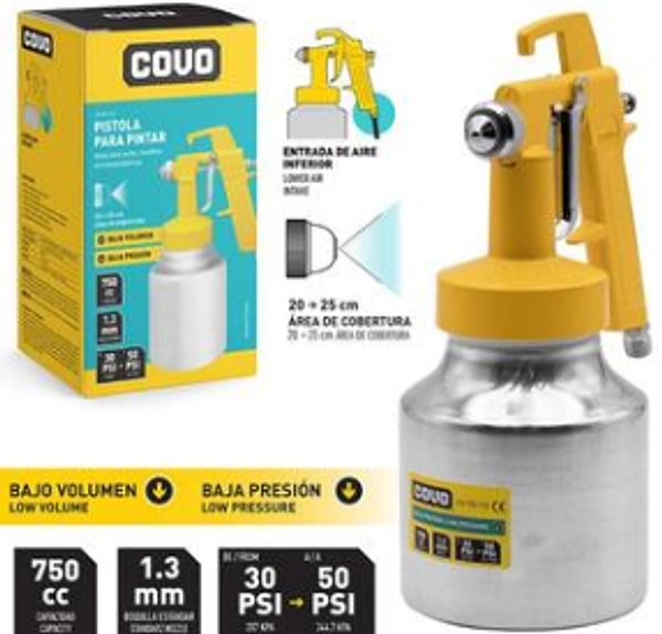 Pistola Con Spray Para Pintar 400cc Pza