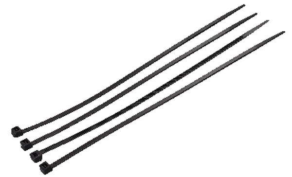 Amarra Plastica Negra 2.5 X 100mm 100un/Set
